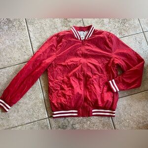 H&M Red Jacket with White Stripes